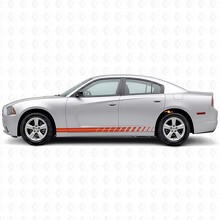 Autocollant vinyle latéral à bandes strobes doubles pour Dodge Charger 2011-2014_4