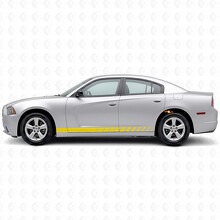 Autocollant vinyle latéral à bandes strobes doubles pour Dodge Charger 2011-2014_5
