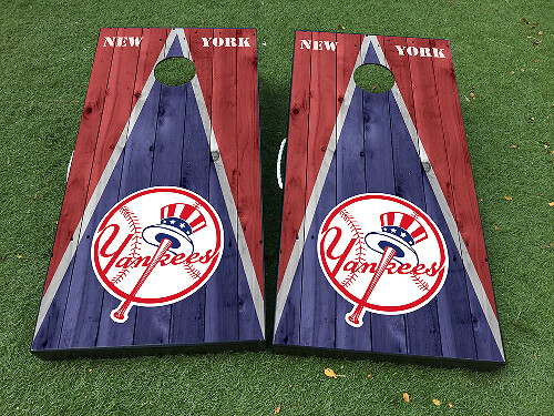 Ensemble de décalcomanies en vinyle pour planche de Cornhole style New York Yankees