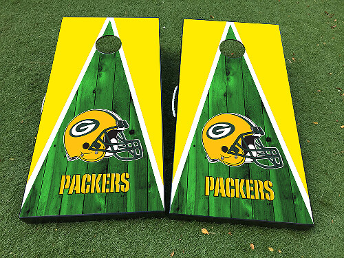 Kit d'autocollants vinyle pour planche de cornhole des Green Bay Packers