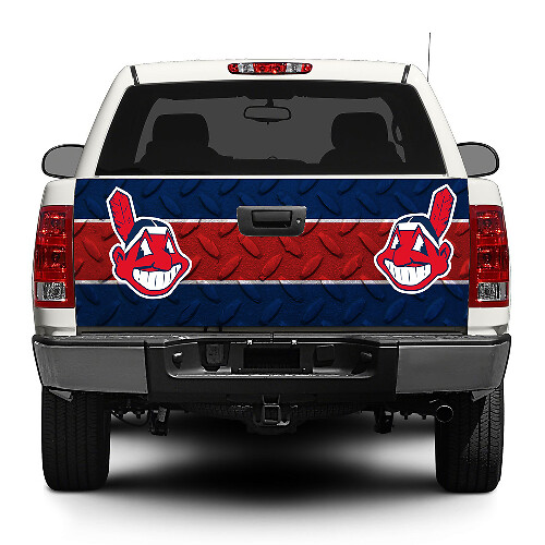 Autocollant en vinyle Cleveland Baseball Tailgate pour camionnettes