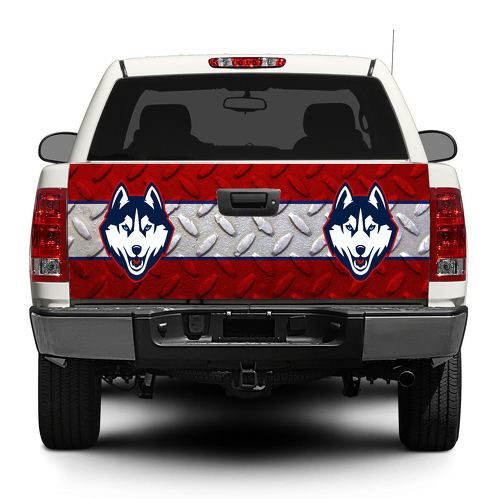 Connecticut Huskies College Basketball Tailgate Sticker Wrap Pick-up Truck SUV Car