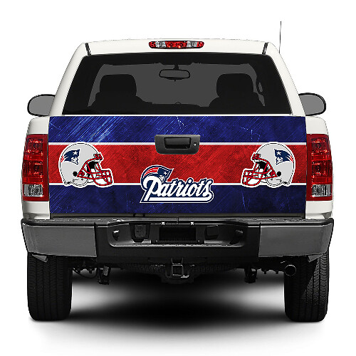 New England Patriots Football Tailgate Sticker Wrap Pick-up Truck SUV Car