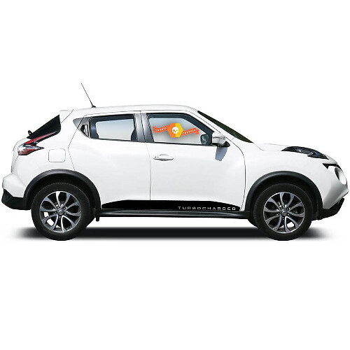Kit de décalcomanies vinyle bande latérale turbocompressée pour Nissan Juke