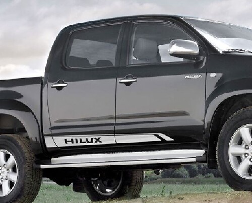Ensemble de bandes latérales autocollantes vinyle de marque pour Toyota Hilux SR5