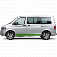 Kit d'autocollants vinyle bande latérale de marque pour Volkswagen T5 Multivan_3