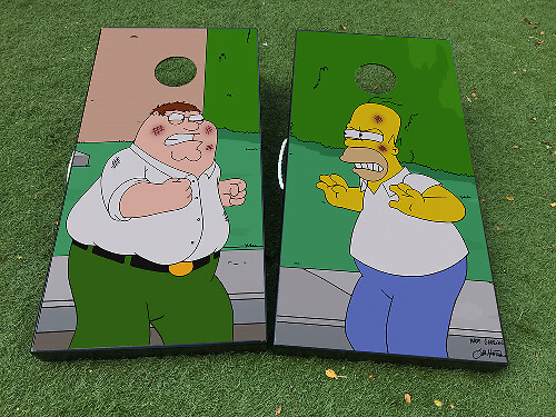 Homer Simpson & Family Guy Jeu de Palets Ensemble de Stickers Adhésifs en Vinyle