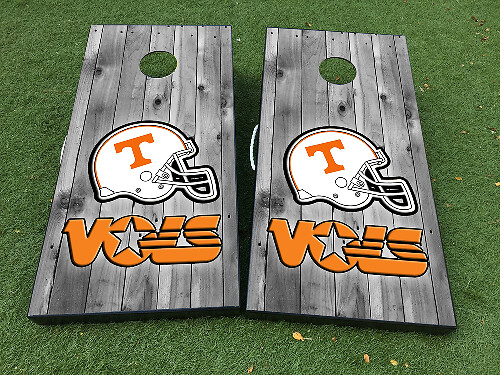 Autocollants de Vinyle pour Planche de Cornhole Casque de Football des Tennessee Vols