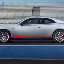 Autocollant en vinyle bandes bas de caisse Charger pour Dodge Charger Électrique_2