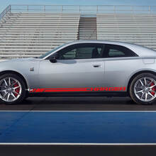 Bandes d'autocollants de décalcomanie latérale pour Dodge Charger Electric
 2