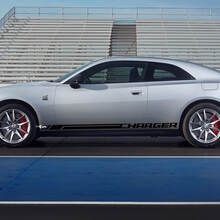 Bandes d'autocollants de décalcomanie latérale pour Dodge Charger Electric
 3