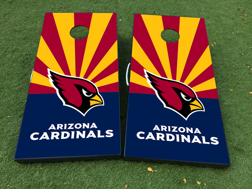 Arizona Cardinals NFL Cornhole Jeu de société Autocollant Vinyle Wraps avec laminé
