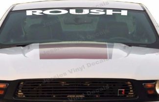 ROUSH MUSTANG vinyle autocollant pare-brise autocollant emblème Logo graphique blanc