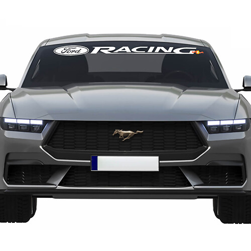 GRAND-DIE CUT FORD Racing Mustang Wind Shield Die Cut Vinyl Sticker Decal RC085
