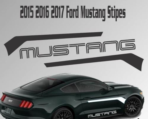 2015 2016 2017 Ford Mustang Stripe vinyle autocollant autocollant GT 5.0 Coyote Racing Kit