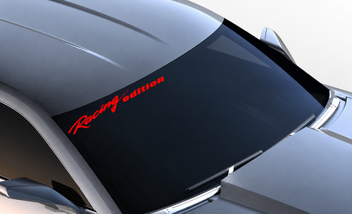 Racing Edition Lettering — Autocollant en vinyle (pare-brise) pour Chevrolet Camaro
