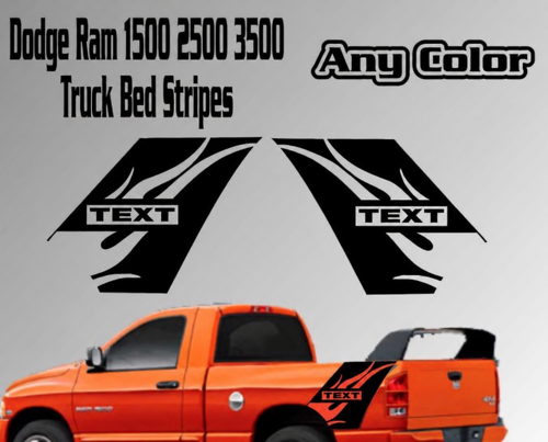 Dodge Ram Vinyl Sticker Decal Graphic Truck Bed Stripes Texte personnalisé Flames Daytona 1500 2500
