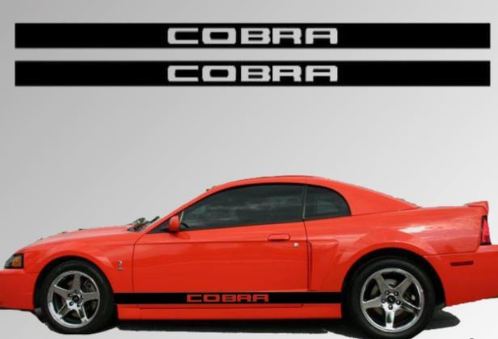 1994-2004 Ford Mustang Rocker Stripe vinyle autocollant autocollant GT 5.0 Graphic Cobra
