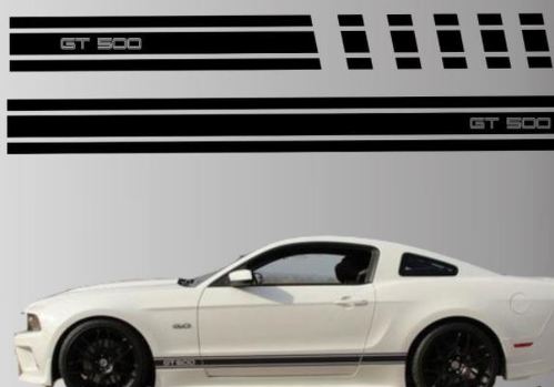 2010-2014 Ford Mustang Rocker Stripe vinyle autocollant autocollant GT 5.0 Graphic Gt 500