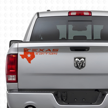 Édition Texas avec logo carte Autocollant vinyle pour hayon de camion_4