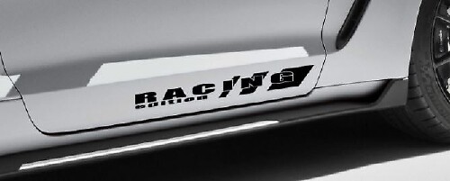 Autocollant vinyle paire de bas de caisse édition Racing pour Musclecar Musclecarmodel