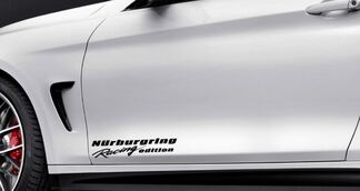 NURBURGRING Racing édition Vinyl Decal sport porte autocollant s’adapte BMW décalque NOIR
