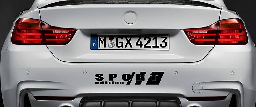 Autocollant en vinyle pour pare-chocs arrière édition sport pour BMW