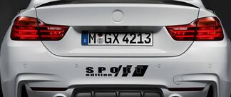 SPORT Edition Vinyl Decal autocollant logo de pare-chocs de voiture de sport de course pour BMW NOIR

