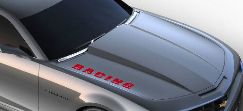 Autocollant en vinyle de lettrage de course pour capot Chevrolet Camaro