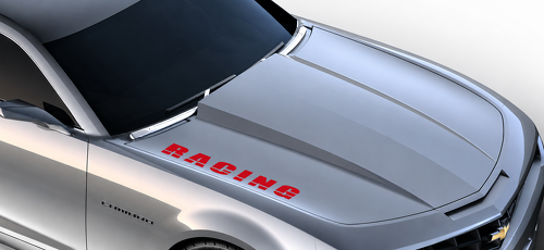 RACING Lettering — Autocollant vinyle (capot) pour Chevrolet Camaro