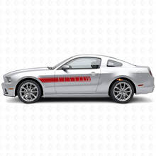 Kit d’autocollants latéraux en vinyle à damier pour Musclecar Musclecarmodel 2010-2014_3