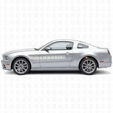 Kit d’autocollants latéraux en vinyle à damier pour Musclecar Musclecarmodel 2010-2014_4
