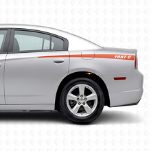Autocollant vinyle latéral à bandes personnalisées effilées pour Dodge Charger 2011-2014_4
