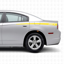 Autocollant vinyle latéral à bandes personnalisées effilées pour Dodge Charger 2011-2014_5