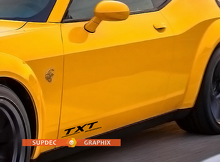 Autocollants vinyle personnalisés Motorsports pour Dodge Charger Challenger Viper_2