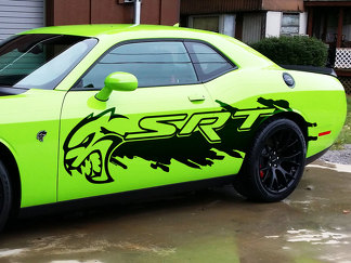 Dodge Challenger Charger SRT Hellcat Splash Grunge Hell Cat vinyle autocollant graphique