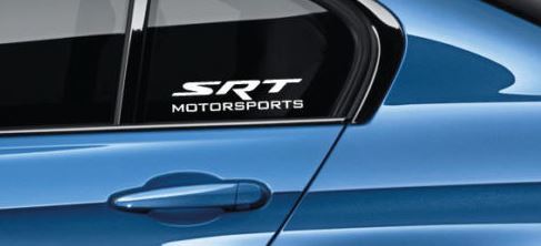 SRT Motorsports Sticker autocollant logo Mopar Dodge Racing HEMI Hellcat Paire