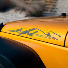 Autocollant Décoratif Latéral Capot Style Montagne pour Jeep Wrangler Rubicon Sahara_2