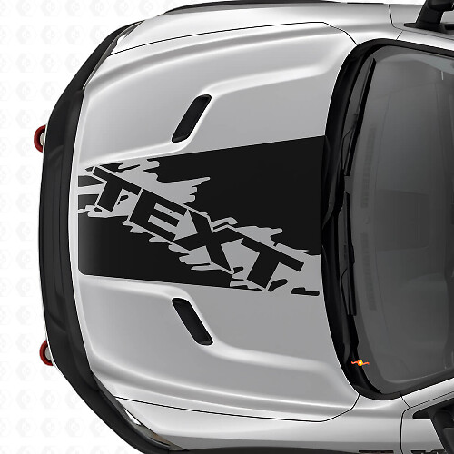 Déco Vinyle Bande Capot Style Éclaboussure Personnalisée pour Dodge Ram SUV