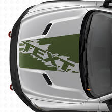 Déco Vinyle Bande Capot Style Éclaboussure Personnalisée pour Dodge Ram SUV_3