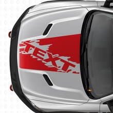 Déco Vinyle Bande Capot Style Éclaboussure Personnalisée pour Dodge Ram SUV_4