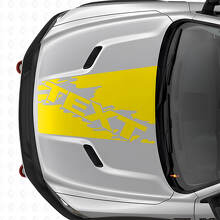 Déco Vinyle Bande Capot Style Éclaboussure Personnalisée pour Dodge Ram SUV_6