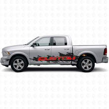 Kit de lettrage personnalisé style éclaboussure autocollant vinyle latéral pour camion Dodge Ram_4