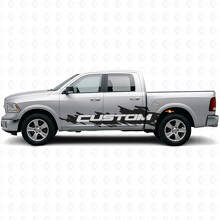 Kit de lettrage personnalisé style éclaboussure autocollant vinyle latéral pour camion Dodge Ram_5