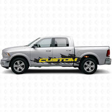 Kit de lettrage personnalisé style éclaboussure autocollant vinyle latéral pour camion Dodge Ram_6