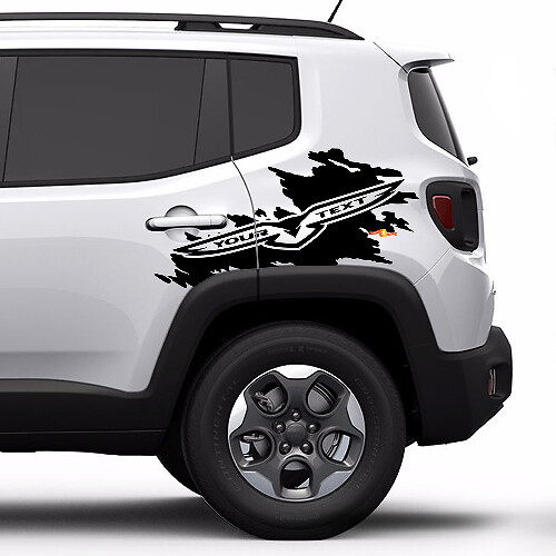 Autocollant vinyle graphique Hawk Splash pour Jeep Renegade Cherokee Compass