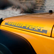 Autocollant vinyle lettrage Stip Hood Side pour Jeep Wrangler Rubicon Sahara 2