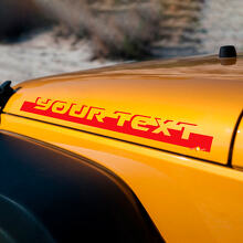 Autocollant vinyle lettrage Stip Hood Side pour Jeep Wrangler Rubicon Sahara 3