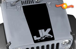 Jeep Wrangler Decal Blackout Capot Vinyle Noir Mat 5 Couleurs Autocollant JK