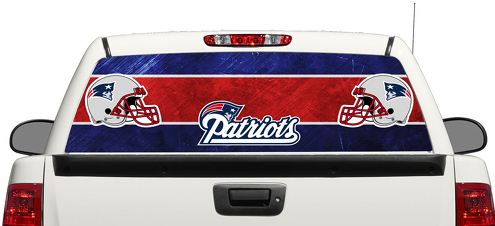 New England Patriots Football logo arrière fenêtre autocollant autocollant camionnette SUV voiture 3